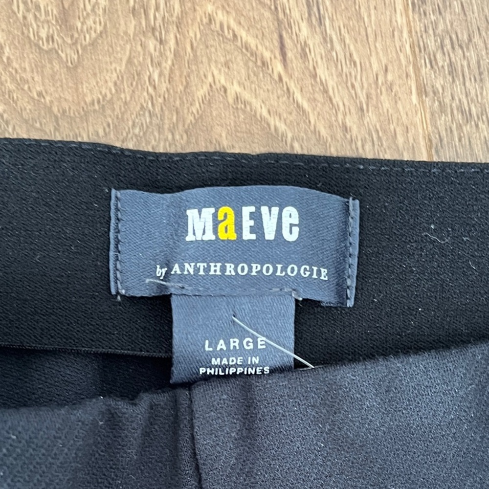 Anthropologie Maeve Kick-Flare Pull-On Pants - Size L - EUC - Picture 3 of 6